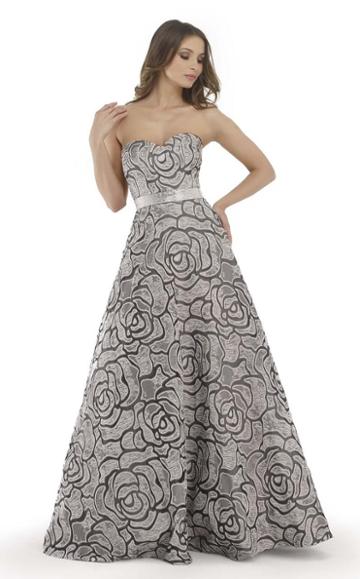 Morrell Maxie - 15717 Rose Strapless Evening Gown