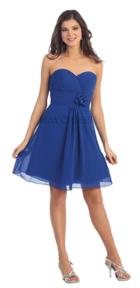 Sophisticated Pleated Sweetheart A-line Dress