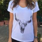 Bison Crew T-shirt In White