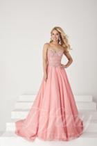Tiffany Designs - Charming Gown With Sheer-layered Skirt 46040
