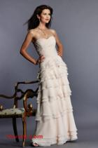 Jovani - Pretty Strapless Semi-sweetheart Long Dress 610009