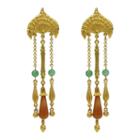 Ben-amun - Silk Road Empress Long Drop Earrings