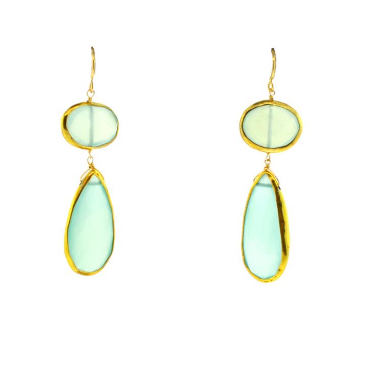 Mabel Chong - Alexa Chalcedony Earrings