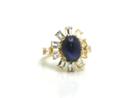 Tresor Collection - Blue Sapphire & White Topaz Rings In 18k Yellow Gold