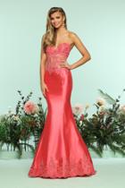 Zoey Grey - 31208 Strapless Lace Corset Mermaid Gown