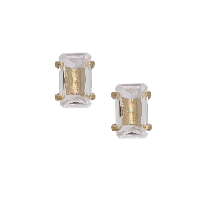 Rachael Ryen - Crystal Quartz Prong Stud