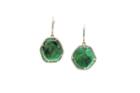 Tresor Collection - 18k Yellow Gold Earring With Emerald Slice & Diamond Default Title