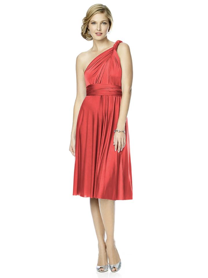 Dessy Collection - Mj-twist1 Dress In Firecracker