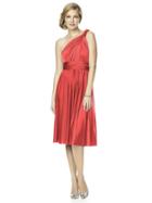 Dessy Collection - Mj-twist1 Dress In Firecracker