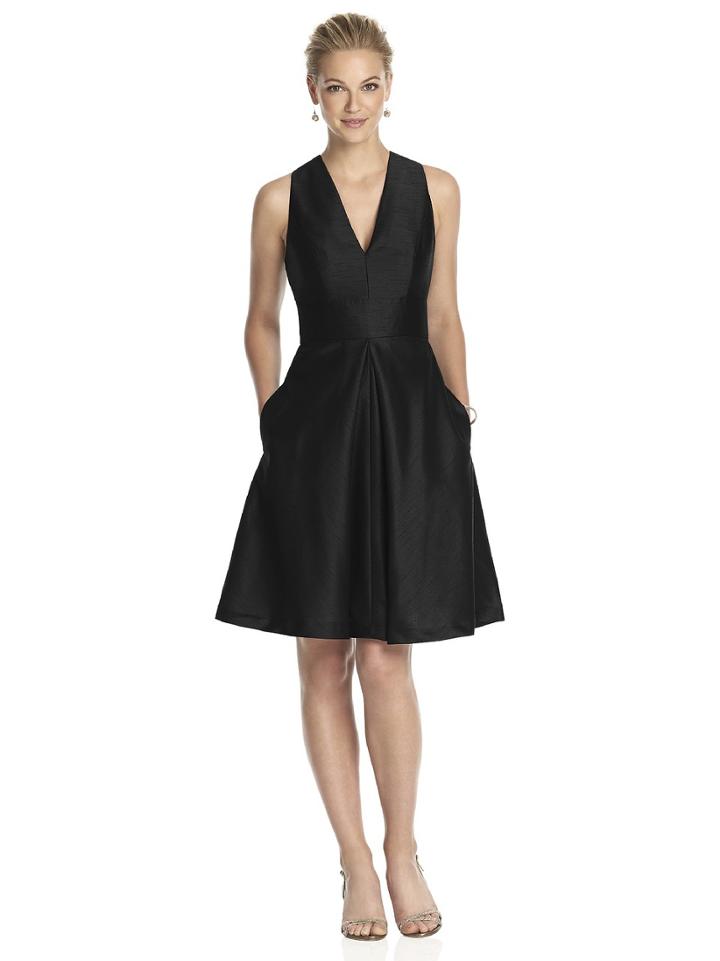 Alfred Sung - D610 Bridesmaid Dress In Black