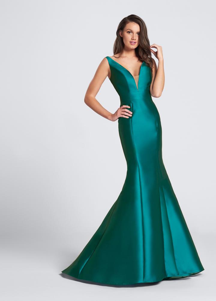 Ellie Wilde - Ew21746 Sleeveless V-neck Mermaid Dress