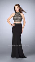 Gigi - Regal Beaded Jersey Long Evening Gown 24188