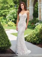 Enchanting By Mon Cheri - 117179 Embroidered Mermaid Wedding Dress