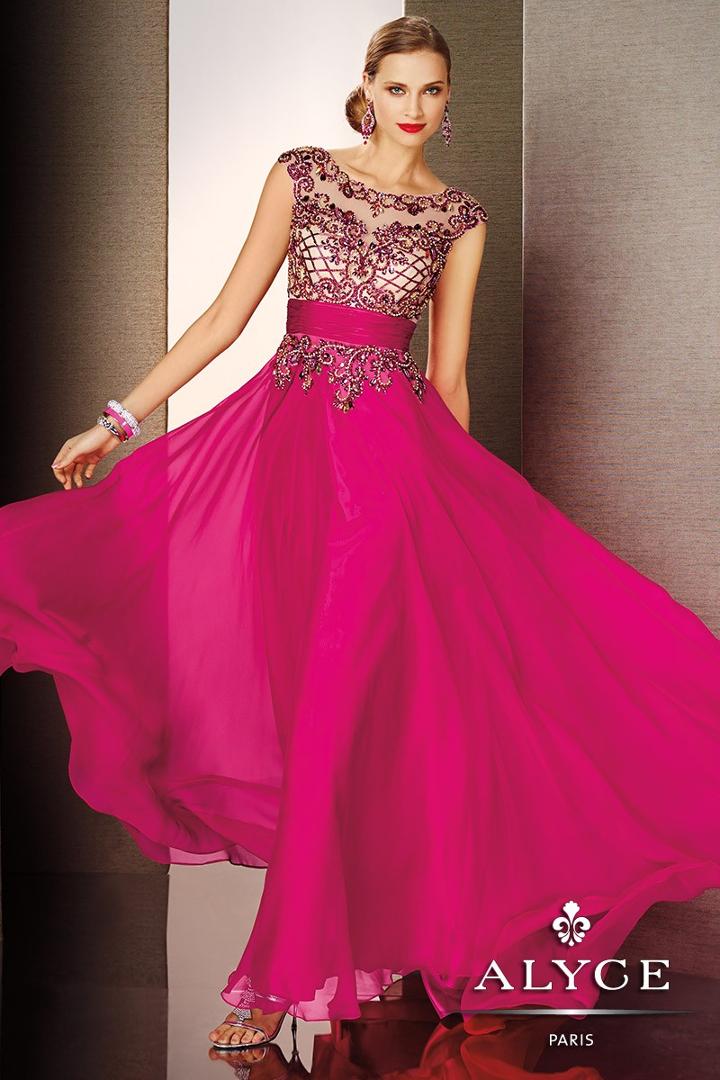 Alyce Paris Black Label - 5624 Dress In Fuchsia