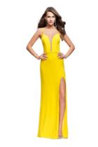 La Femme - 25725 Plunging Sweetheart Strappy Dress