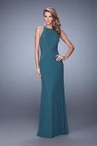 La Femme - 21038 Sleeveless Twisted Sheath Gown