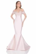 Terani Couture - 1611m0603 Embellished Off Shoulder Mermaid Gown
