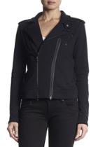 Hudson Jeans - W741ft2 Cynic Moto Jacket In Black With Taping