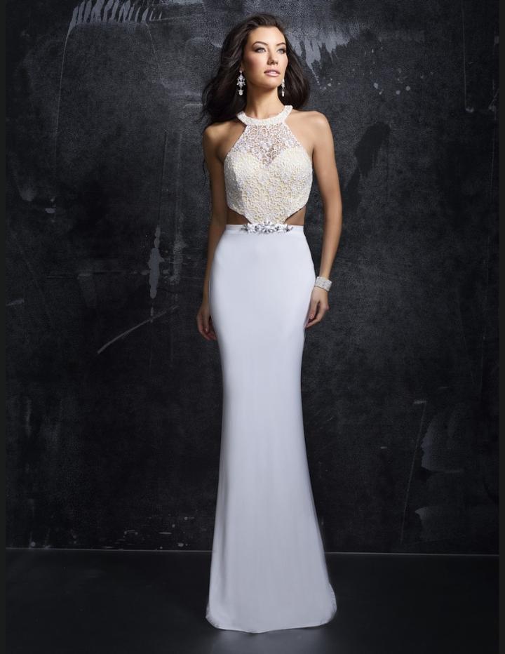 Nina Canacci - Long Prom Dress With Lace Bodice 1304