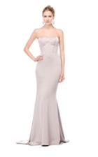 Marsoni By Colors - M151 Strapless Crystal Embellished Mermaid Gown
