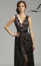 Lara Dresses - 32426 In Black/blush