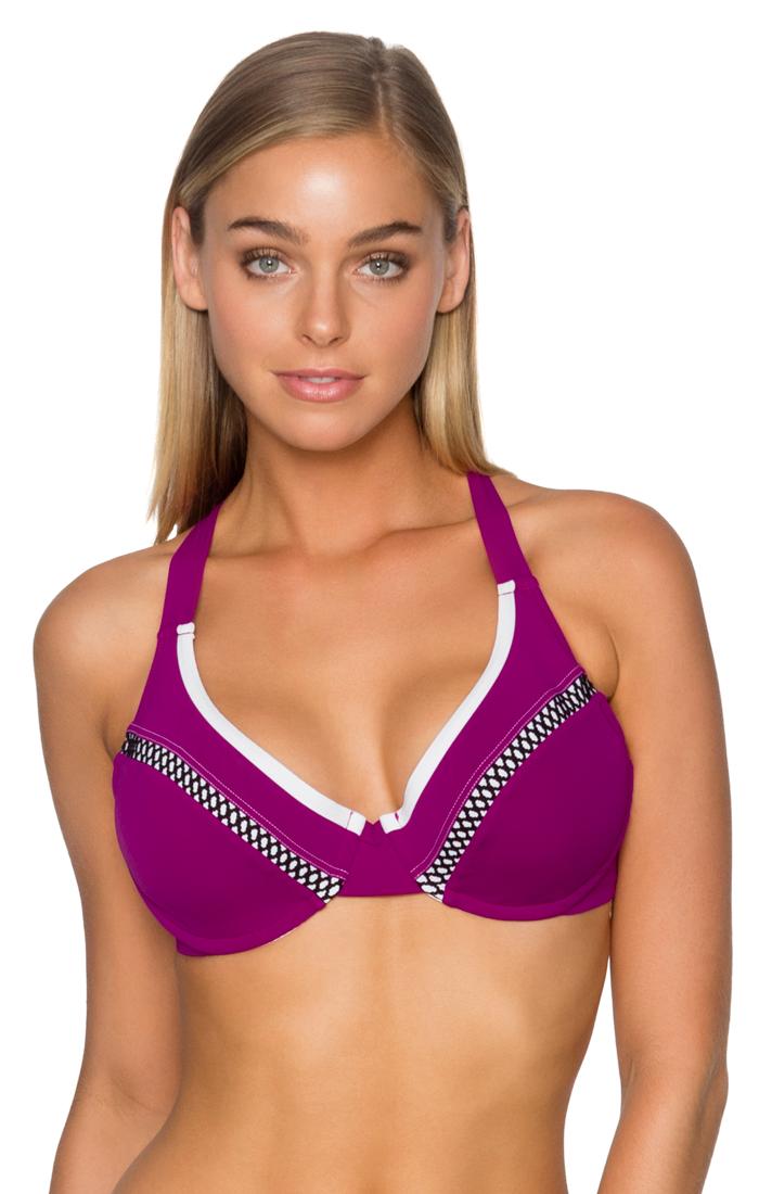 Sunsets Swimwear - Bardot Bikini Top 57foxg