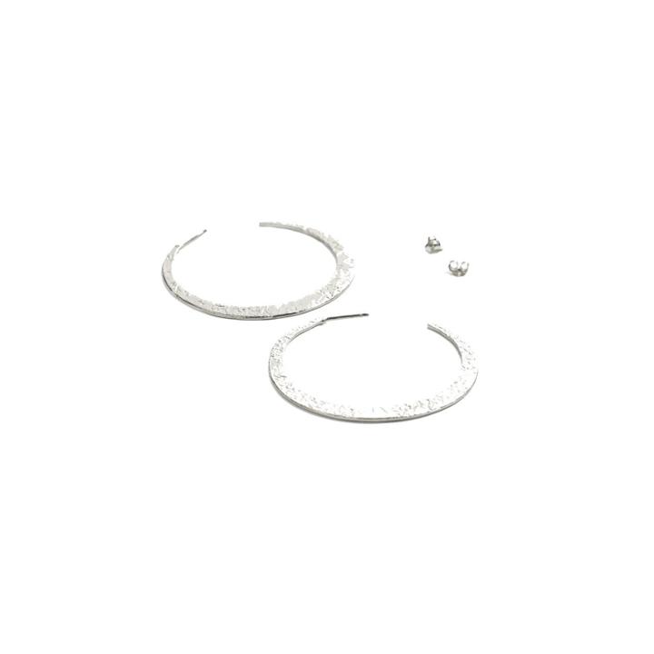 Nina Nguyen Jewelry - Crescent Sml Silver Hoops