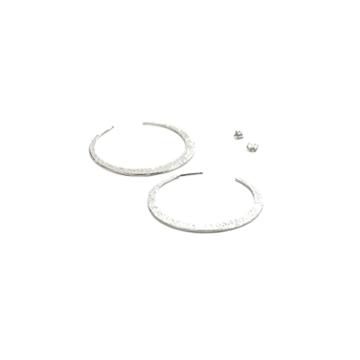 Nina Nguyen Jewelry - Crescent Sml Silver Hoops
