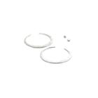 Nina Nguyen Jewelry - Crescent Sml Silver Hoops