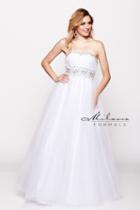 Milano Formals - Strapless Bejeweled Sweetheart Ruched Ball Gown E21811