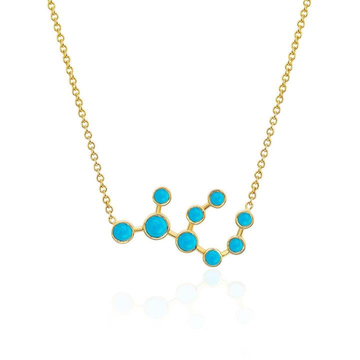 Logan Hollowell - Virgo Turquoise Constellation Necklace