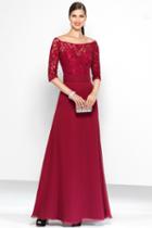 Alyce Paris Black Label - 5807 Long Dress In Merlot