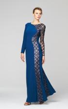 Daymor Couture - Bejeweled Scoop Neck Column Gown 264