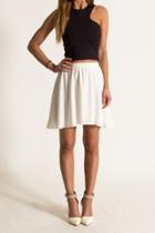 Donna Mizani - Mini Circle Skirt In White