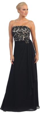 Sleveless Tube Dress With Jeweled Ruched Side
