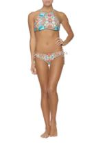 Helen Jon - Reversible Retro Halter In Oasis Print
