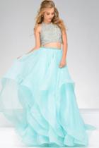 Jovani - Two Piece Embellished Top Ballgown 33220