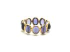 Tresor Collection - Gemstone Stackable Ring Band In 18k Yellow Gold Iolite
