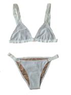 Leah Shlaer Swimwear - New! The Vida Bikini Top In White Mesh
