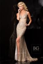 Bg Haute - E01017 Dress In Champagne