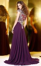 Shail K - Enchanting Long Prom Dress With Cap Sleeves 50012