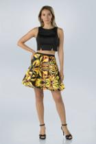Milano Formals - E2282 Two-piece Printed Party Dress