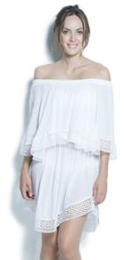 2017 Estivo Swimwear - Off The Shoulder Ruffled Short Dress Cu058/sol/60