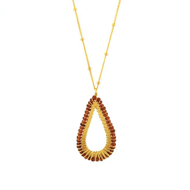 Mabel Chong - Pierced Tear Pendant Necklace