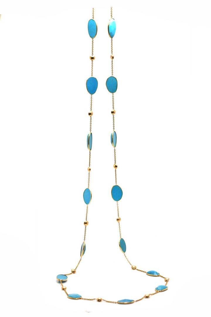 Tresor Collection - Turquoise Necklace In 18k Yg