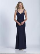 Dave & Johnny - A5779 Tonal Beaded Sheer Evening Gown