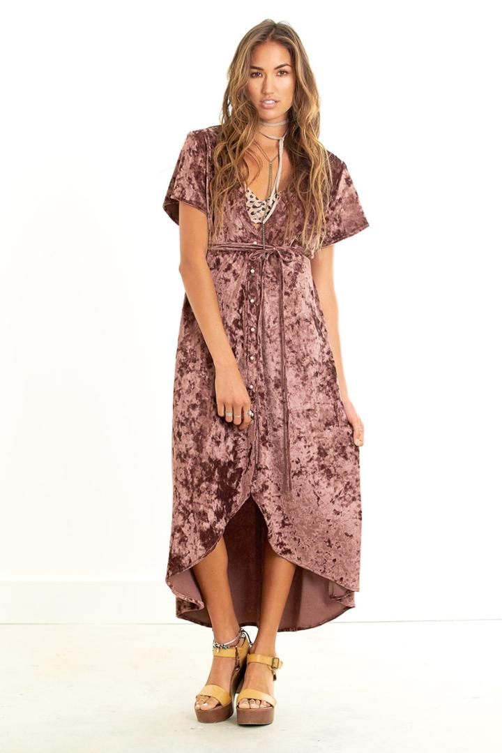 Saltwater Luxe - Bombshell Maxi Crushed Velvet