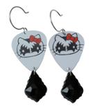 Femme Metale Jewelry - Guitar Pick Earrings Kiss Gene