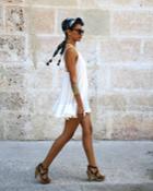Nicolita Swimwear - Cuba Cutie Pom Pom Dress In White