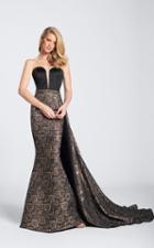 Ellie Wilde - Ew21768 Strapless Metallic Dress